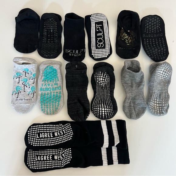 Pilates barre socks pure barre Lagree west - Picture 1 of 2